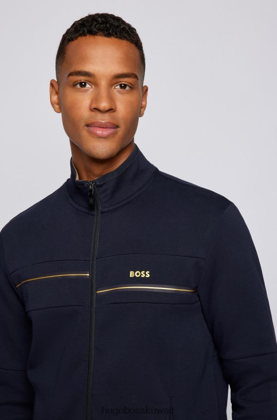 4TFNJN101 أزرق غامق/بيج Hugo Boss جيرسي سكاز 50465937 أزرق داكن