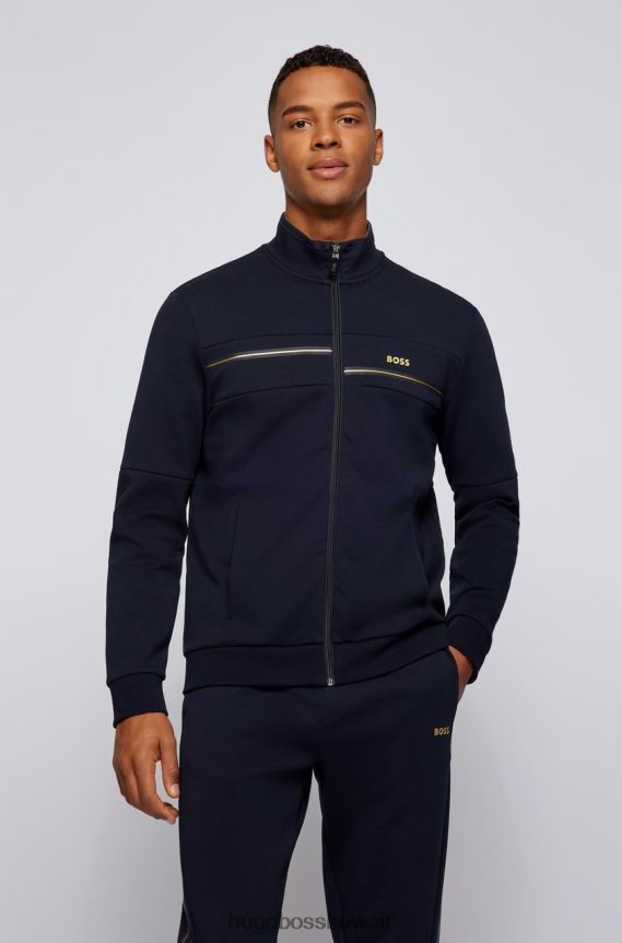 4TFNJN101 أزرق غامق/بيج Hugo Boss جيرسي سكاز 50465937 أزرق داكن