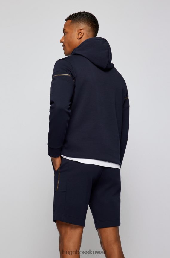 4TFNJN104 أحمر/أزرق داكن Hugo Boss هوديي سودي 50465949 أحمر