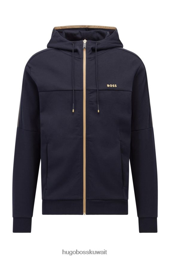 4TFNJN105 أزرق غامق/رمادي غامق Hugo Boss هوديي ساغي 50465950 أزرق داكن