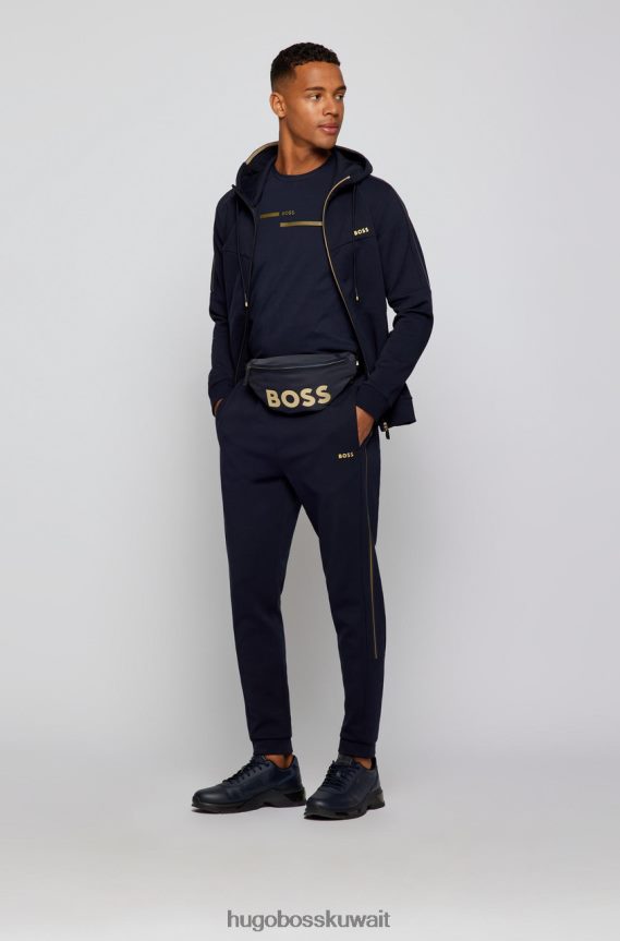 4TFNJN105 أزرق غامق/رمادي غامق Hugo Boss هوديي ساغي 50465950 أزرق داكن