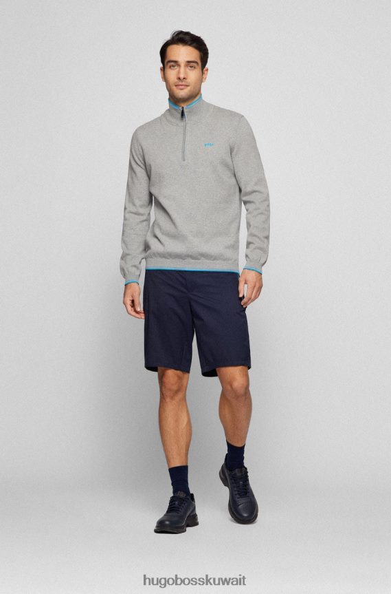 4TFNJN106 رمادي فاتح/أحمر Hugo Boss نصف سحاب زيتوم 50468134 رمادي فاتح