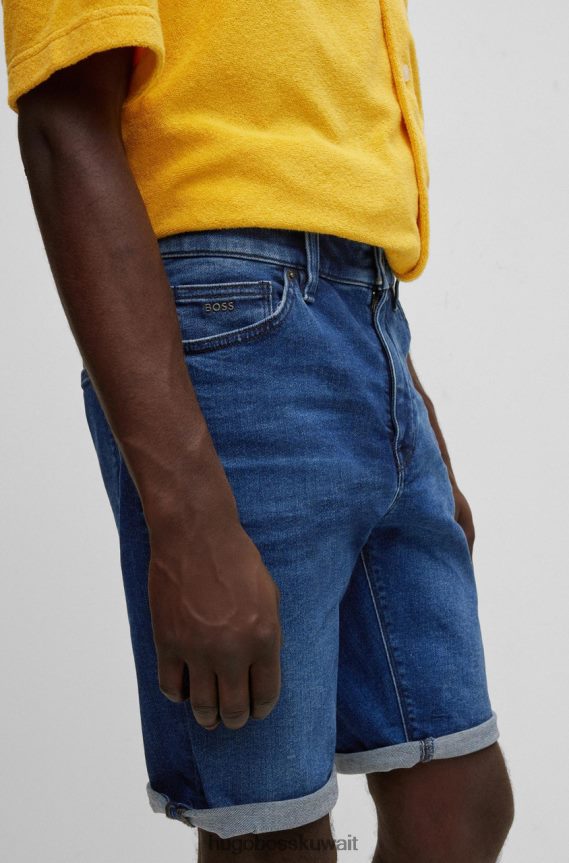 4TFNJN109 أزرق غامق Hugo Boss شورت جينز مين 50467369 أزرق داكن