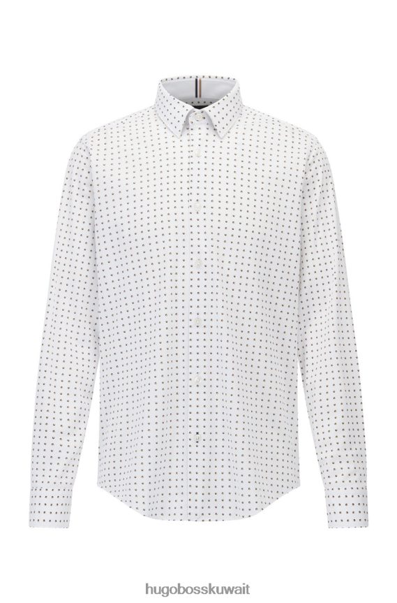 4TFNJN110 اللون البيج Hugo Boss قميص كاجوال لوكاس 50468940 بيج