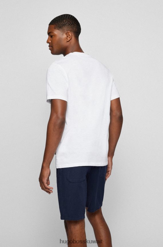 4TFNJN117 أبيض / أزرق / بيج / أحمر / وردي / أصفر Hugo Boss تي شيرت تيجود 50467926 أبيض