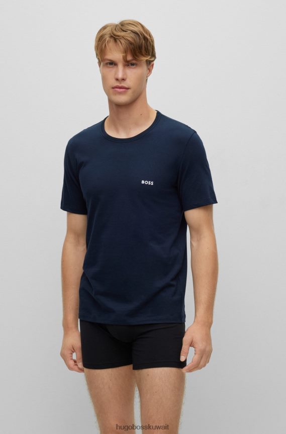 4TFNJN1251 احمر غامق Hugo Boss مجموعة من ثلاثة قمصان داخلية من Hugo باللون الأحمر الداكن مصنوعة من قطن الجيرسيه