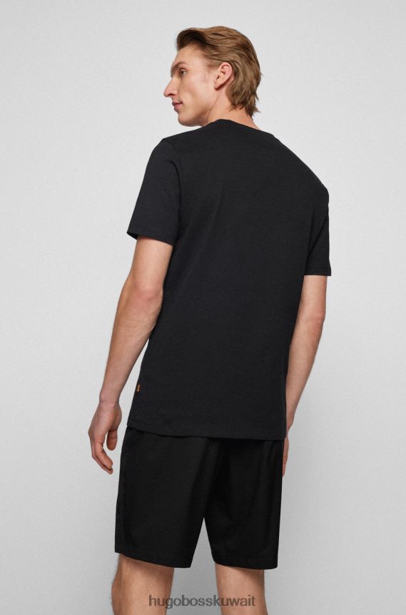 4TFNJN125 أسود / أبيض / أحمر / أصفر فاتح / وردي فاتح / كاكي Hugo Boss حكايات تي شيرت 50472584 أسود