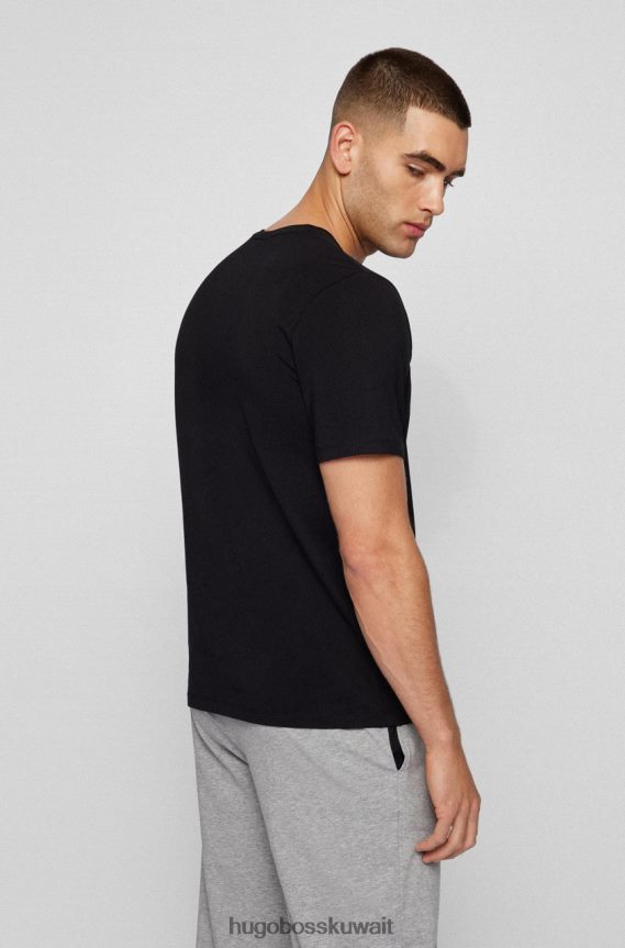 4TFNJN126 أسود / كحلي / أبيض Hugo Boss تي شيرت ملابس النوم 50469550 أسود