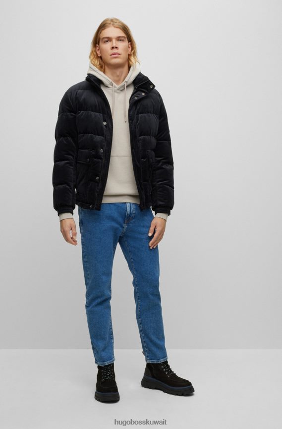 4TFNJN1279 أزرق Hugo Boss بنطال جينز أزرق بقصة عادية من قماش الدنيم الأزرق المريح والمطاط