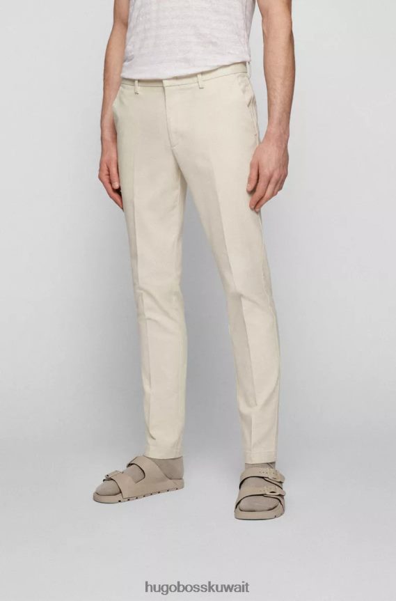 4TFNJN12 أبيض/أوف وايت Hugo Boss بنطلون كاجوال كايتو 50472711 أبيض