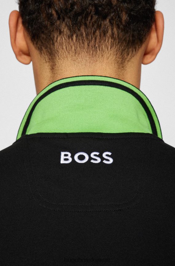 4TFNJN130 أسود Hugo Boss بولو بادي برو رقم 50469102 أسود