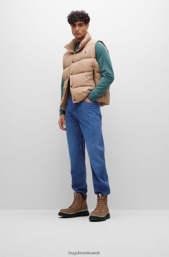 4TFNJN1378 أزرق غامق Hugo Boss جينز Hugo مريح باللون الأزرق من الدنيم الإيطالي فائق النعومة باللون الأزرق الداكن