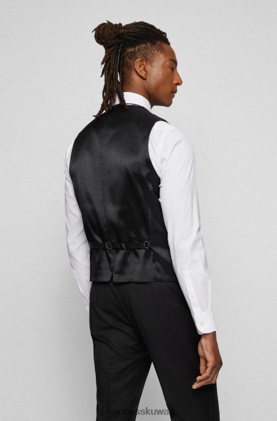 4TFNJN137 أسود/أزرق داكن Hugo Boss ح-سترة ضخمة 50469160 أسود