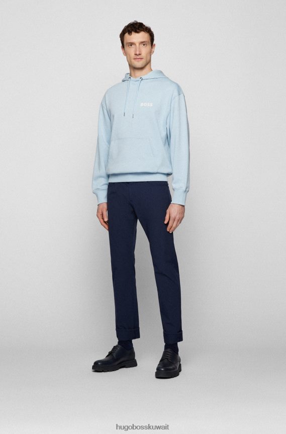 4TFNJN1403 أزرق غامق Hugo Boss بنطال جينز ضيق من قماش الدنيم المطاطي المقاوم للماء باللون الأزرق الداكن