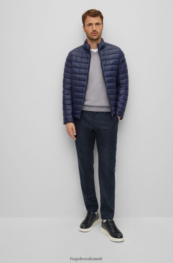 4TFNJN1417 رمادي فاتح Hugo Boss سترة برقبة على شكل حرف V من الصوف المسؤول هوغو باللون الرمادي الفاتح