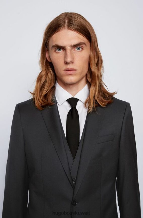 4TFNJN143 أسود/كحلي Hugo Boss 2 قطعة بدلة هايز 50318498 أسود