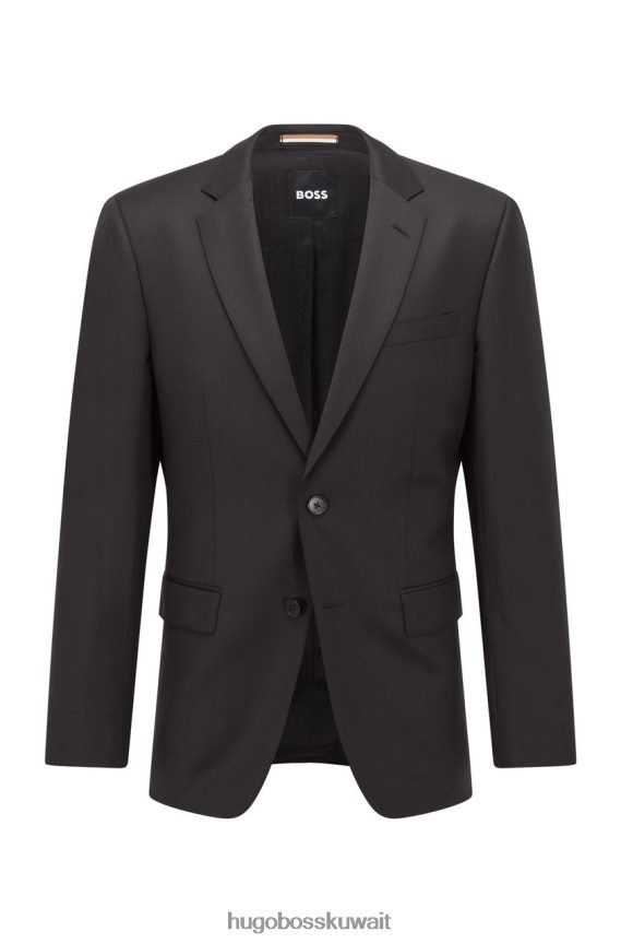 4TFNJN144 أسود/أزرق داكن/رمادي غامق Hugo Boss سترة بدلة H-ضخمة 50469171 أسود