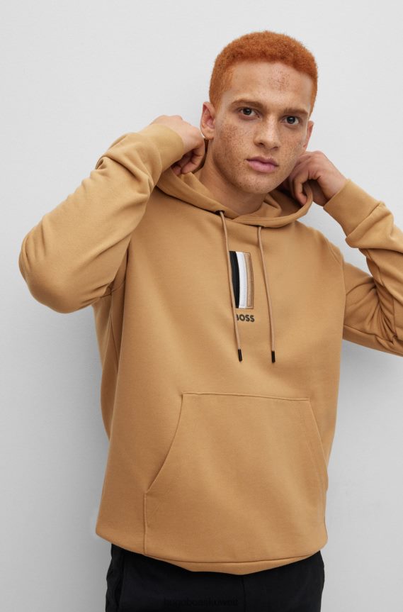 4TFNJN1484 اللون البيج Hugo Boss هوديي الفرنسية تيري