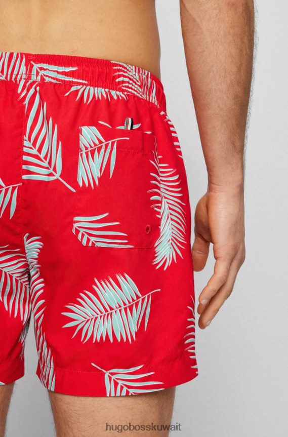 4TFNJN14 أحمر Hugo Boss شورت السباحة سلحفاة 50473907 أحمر