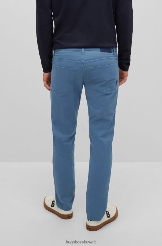 4TFNJN1511 أزرق Hugo Boss بنطال جينز ضيق من قماش الدنيم المطاطي باللون الأزرق هوغو