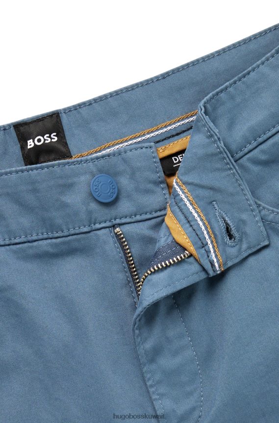 4TFNJN1511 أزرق Hugo Boss بنطال جينز ضيق من قماش الدنيم المطاطي باللون الأزرق هوغو