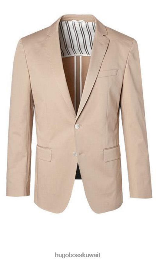 4TFNJN159 بيج فاتح/كحلي Hugo Boss معطف رياضي هارتلاي - 50427240 بيج فاتح