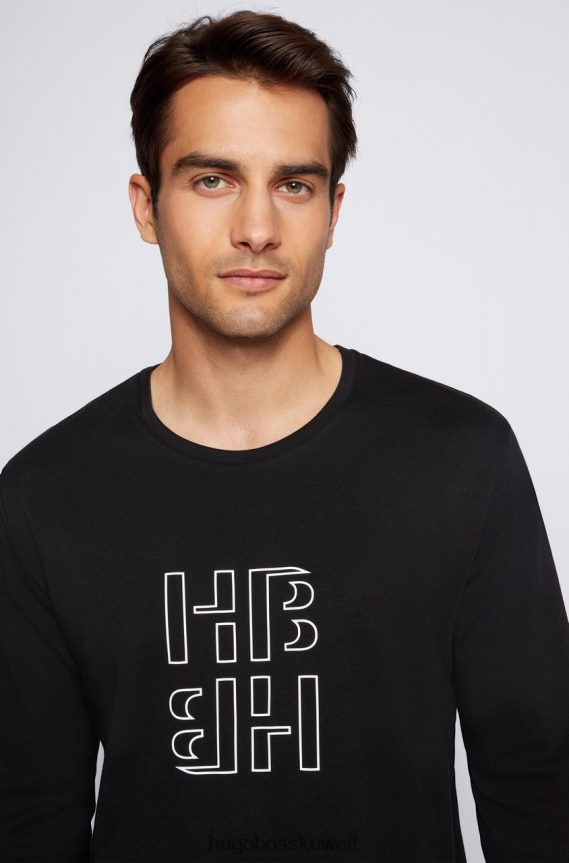 4TFNJN161 رمادي Hugo Boss طقم بيجامة ريلاكس 50460330 رمادي