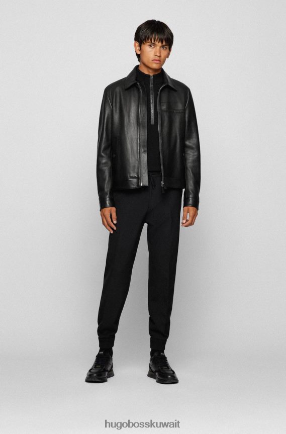 4TFNJN164 أسود/أرجواني Hugo Boss X بورش نصف سحاب متماسك نيل 50457707 أسود