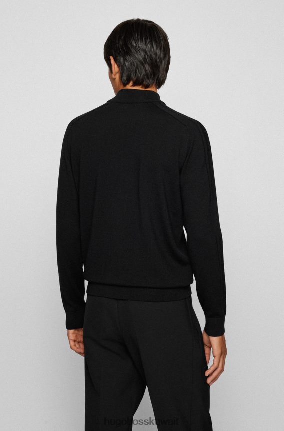 4TFNJN164 أسود/أرجواني Hugo Boss X بورش نصف سحاب متماسك نيل 50457707 أسود