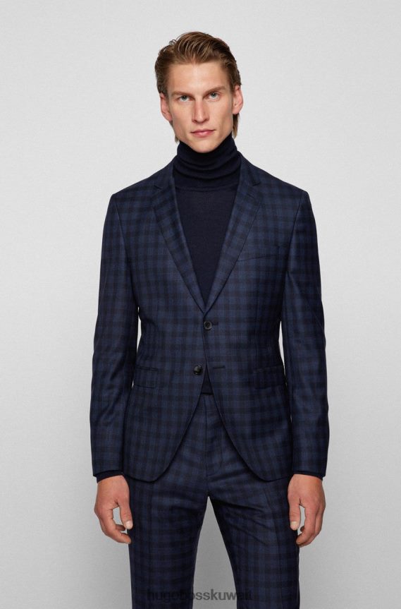 4TFNJN165 أزرق غامق Hugo Boss بدلة ح-ريموند 50458881 أزرق داكن
