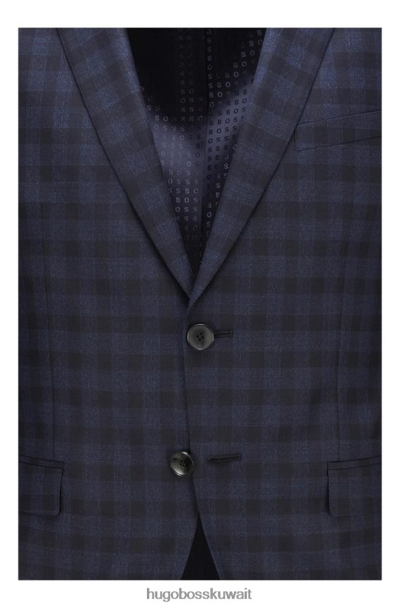 4TFNJN165 أزرق غامق Hugo Boss بدلة ح-ريموند 50458881 أزرق داكن