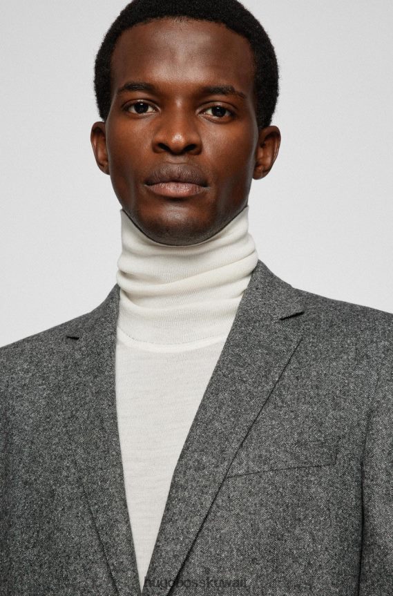 4TFNJN166 رمادي/كحلي Hugo Boss معطف رياضي H-Hutson 50460331 رمادي