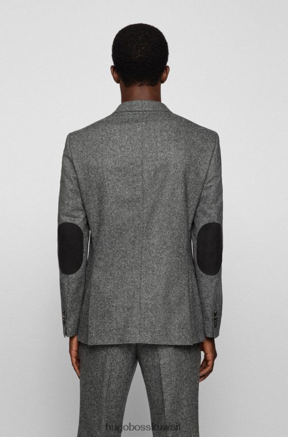 4TFNJN166 رمادي/كحلي Hugo Boss معطف رياضي H-Hutson 50460331 رمادي
