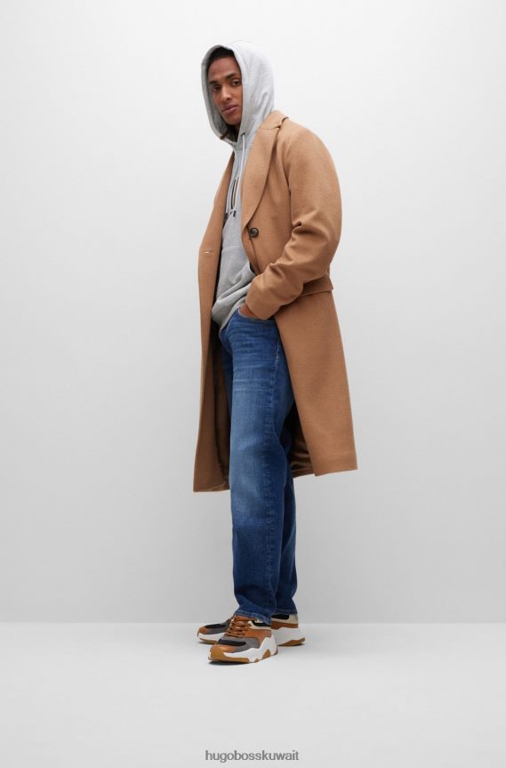 4TFNJN1685 أزرق Hugo Boss جينز Hugo ذو المقاس العادي باللون الأزرق الدنيم ذو الحركة الفائقة