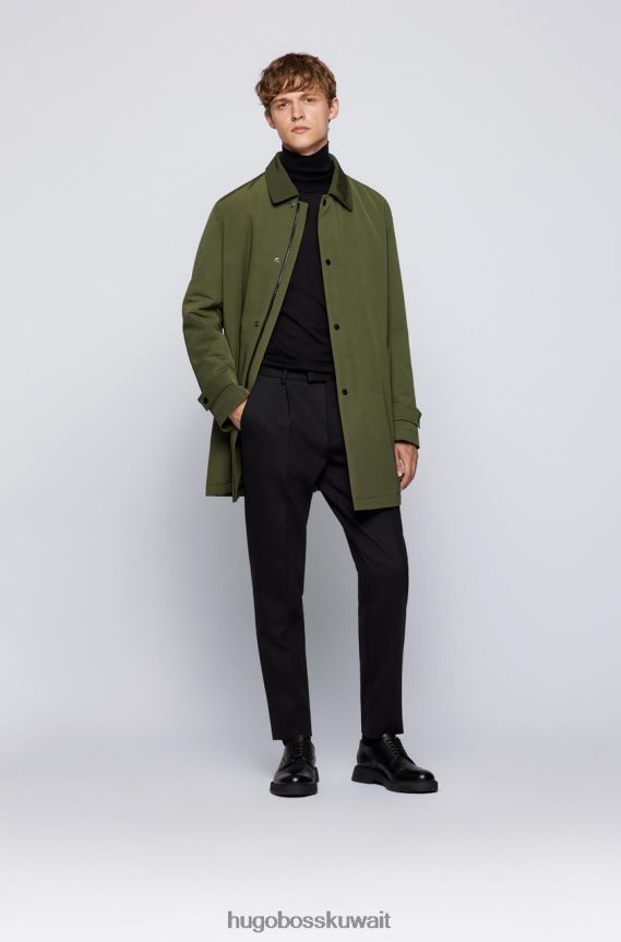 4TFNJN169 أزرق داكن/أخضر داكن Hugo Boss معطف داين 50457490 أزرق داكن