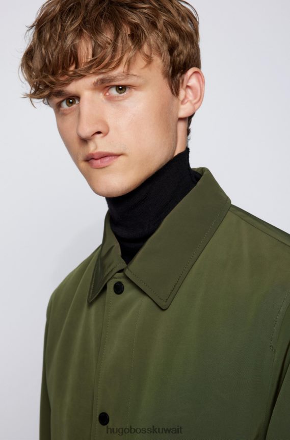 4TFNJN169 أزرق داكن/أخضر داكن Hugo Boss معطف داين 50457490 أزرق داكن