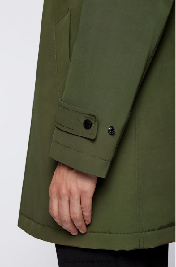 4TFNJN169 أزرق داكن/أخضر داكن Hugo Boss معطف داين 50457490 أزرق داكن