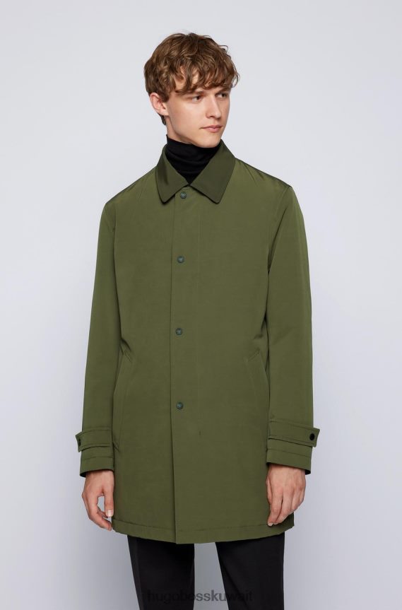 4TFNJN169 أزرق داكن/أخضر داكن Hugo Boss معطف داين 50457490 أزرق داكن