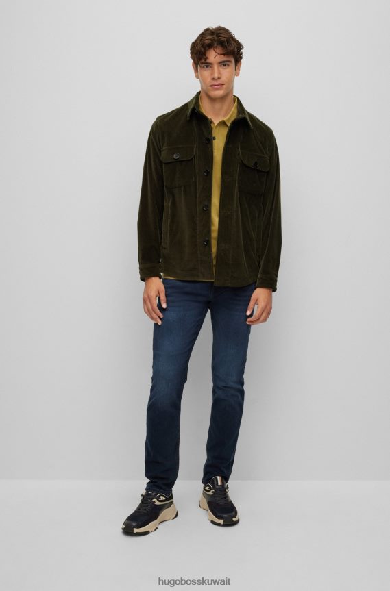 4TFNJN1708 اخضر فاتح Hugo Boss قميص بولو Hugo بقصة ضيقة باللون الأخضر الفاتح مصنوع من قطن بيكيه ©