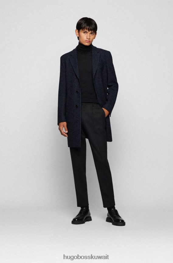 4TFNJN174 القوات البحرية Hugo Boss معطف ح-هايد 50459007 البحرية