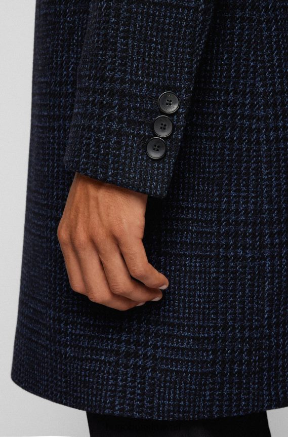 4TFNJN174 القوات البحرية Hugo Boss معطف ح-هايد 50459007 البحرية