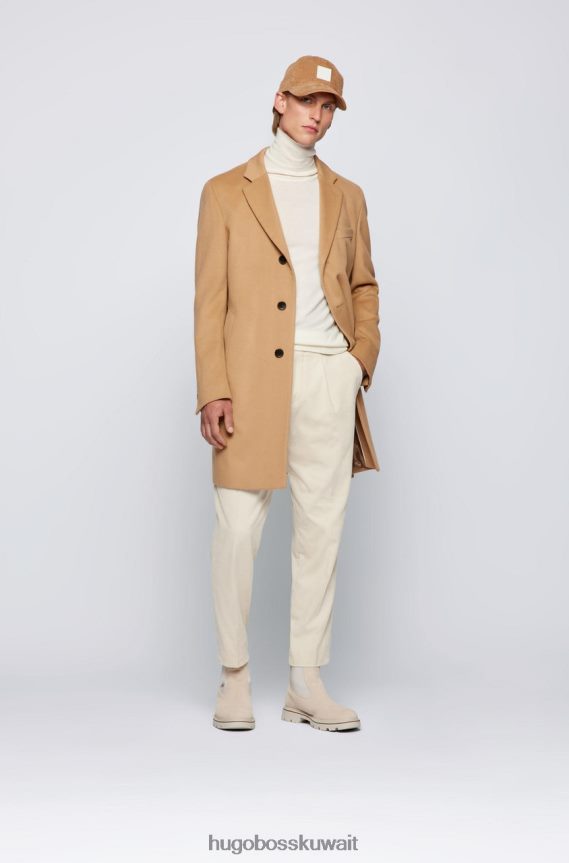 4TFNJN175 البحرية / الأسود / الجمل Hugo Boss معطف ح-هايد 50459022 البحرية