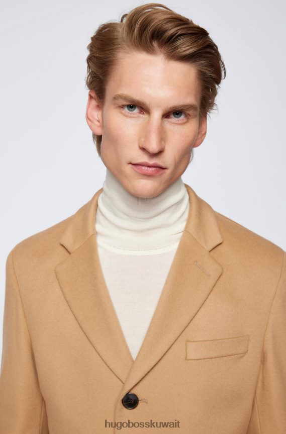 4TFNJN175 البحرية / الأسود / الجمل Hugo Boss معطف ح-هايد 50459022 البحرية