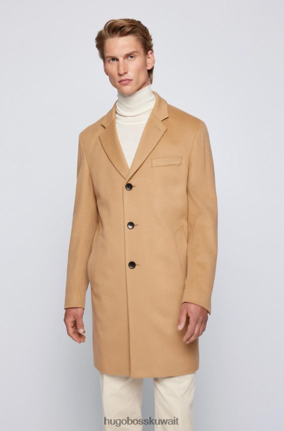 4TFNJN175 البحرية / الأسود / الجمل Hugo Boss معطف ح-هايد 50459022 البحرية