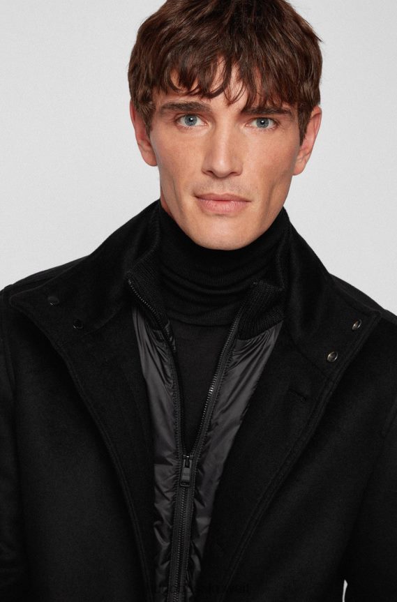 4TFNJN176 البحرية / الأسود Hugo Boss معطف كوكستان 50455402 البحرية