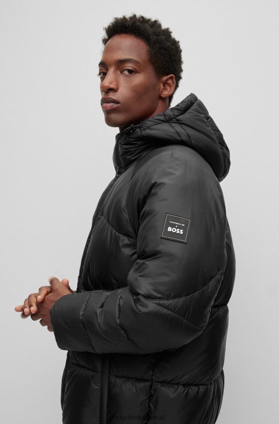 4TFNJN1775 أسود Hugo Boss سترات مبطنة كبيرة الحجم من بورشه X