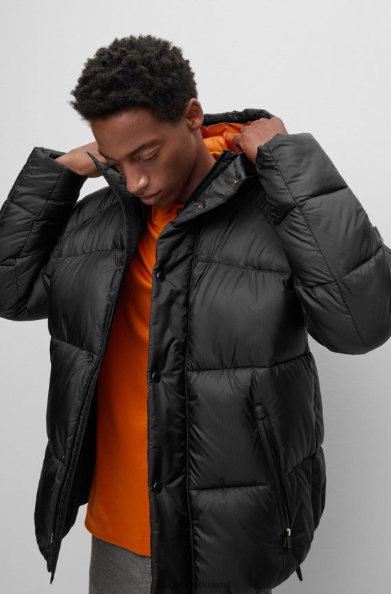 4TFNJN1775 أسود Hugo Boss سترات مبطنة كبيرة الحجم من بورشه X