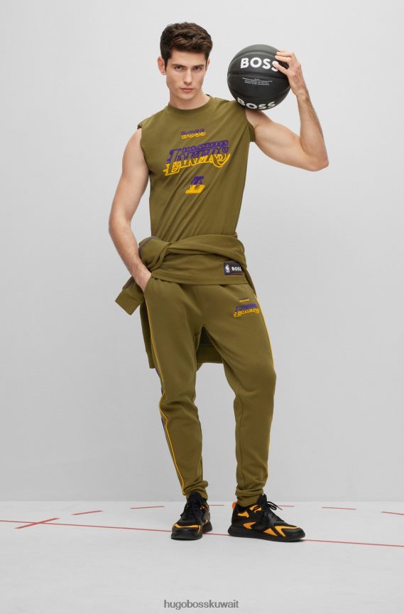 4TFNJN1780 الدوري الاميركي للمحترفين ليكرز Hugo Boss الدوري الاميركي للمحترفين وتي شيرت من القطن تمتد