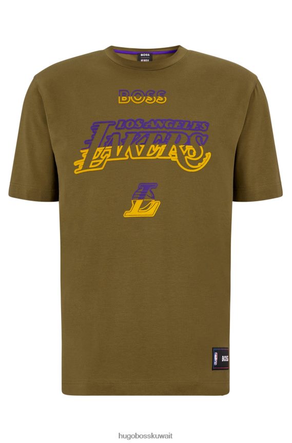 4TFNJN1780 الدوري الاميركي للمحترفين ليكرز Hugo Boss الدوري الاميركي للمحترفين وتي شيرت من القطن تمتد