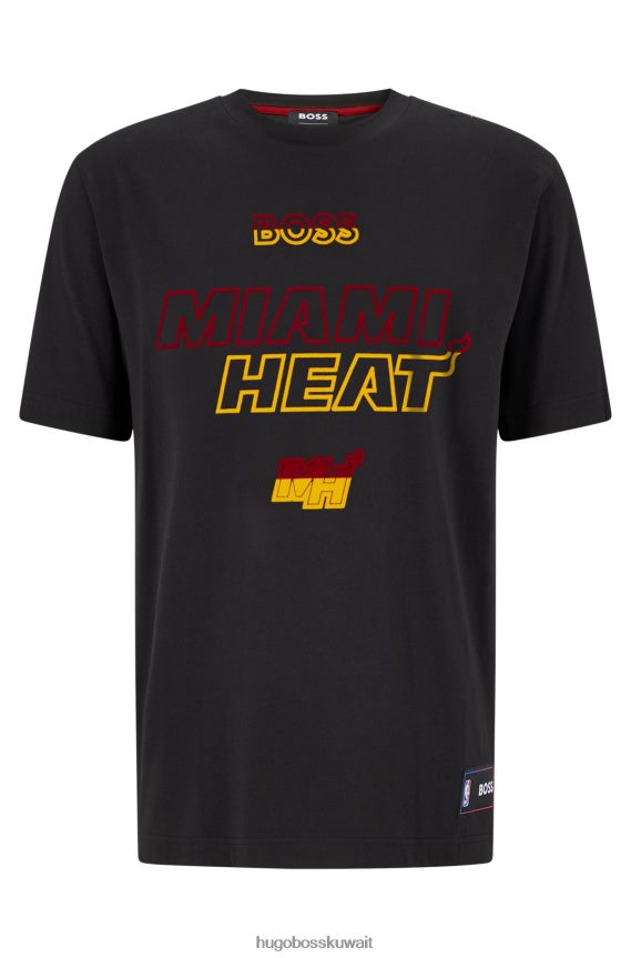 4TFNJN1783 الدوري الاميركي للمحترفين ميامي الحرارة Hugo Boss تي شيرت من القطن المطاطي الجديد والدوري الاميركي للمحترفين